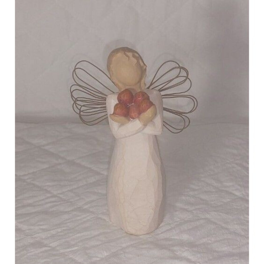 Willow Tree "Good Health" angel figurine holding apples by Susan Lordi 2003